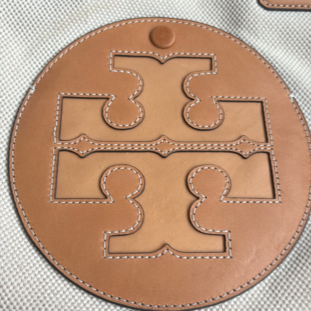 Tory Burch Beige and Tan Tote Bag